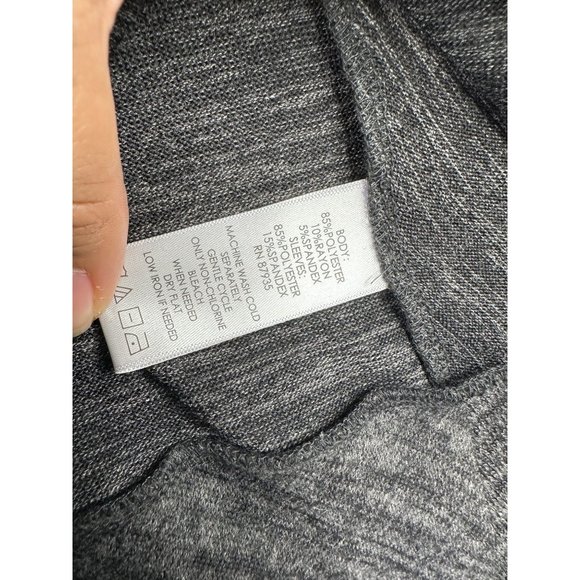 LOGO by Lori Goldstein Zip Up Sweater sz XS Grey - Picture 3 of 7